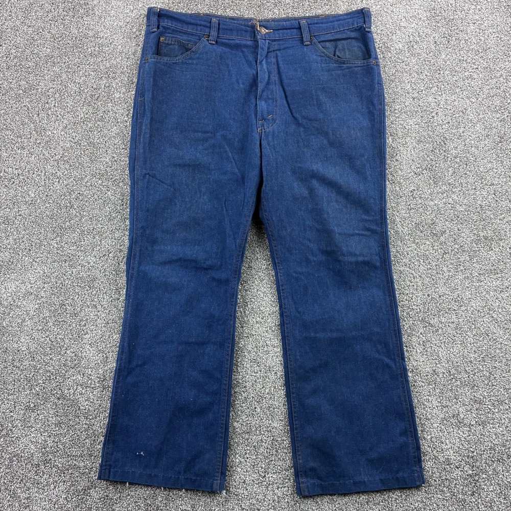 Vintage Levi's For Men Jeans‎ 37x31 Blue Orange Tab USA Made Boot Cut Dark